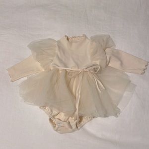 6-12M Long Sleeve Tulle Dress